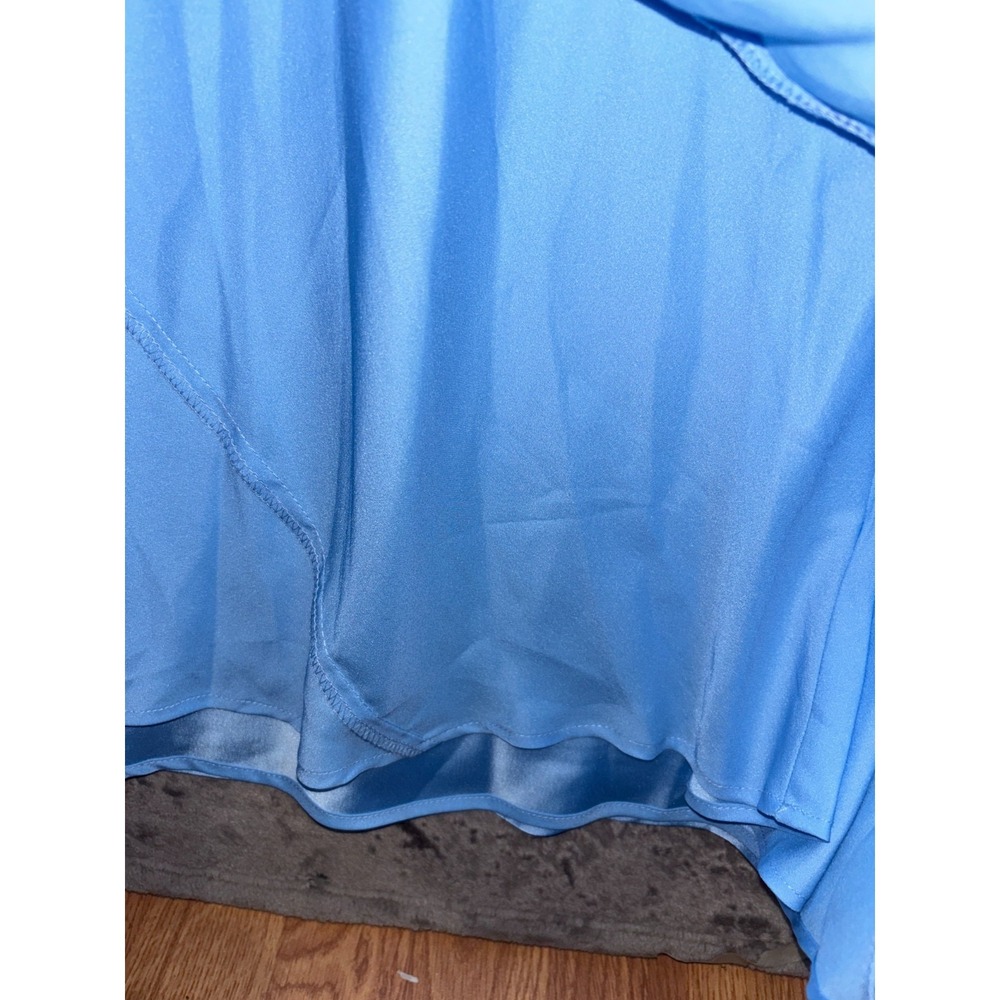 Show Me Your Mumu Jasmine Halter Maxi Dress Womens XS Steele Blue Luxe Satin - Picture 10 of 15